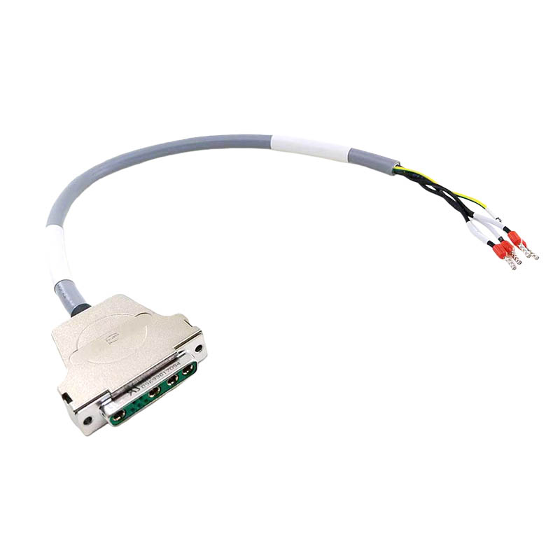 Harting Industrial Wiring harness DB9W4 Female to Open Connection Cable 50cm Length RST MOTOR Power Cable,50cm Length