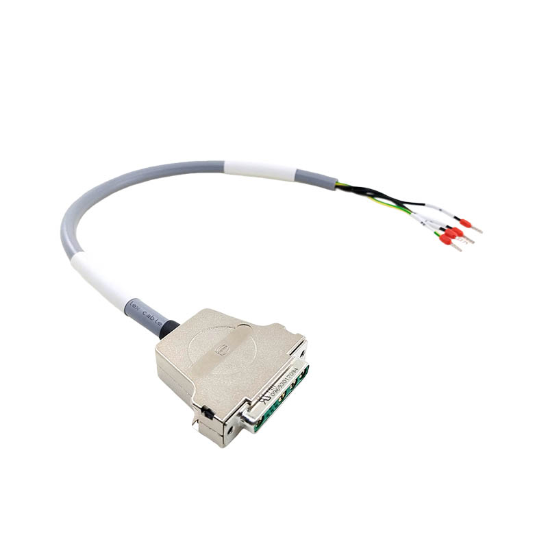 Custom Industrial Wiring harness DB9W4 Female to Open Connection Cable High Flexibility Shielded RST MOTOR Power Cable,50cm